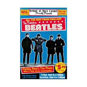 AfficheThe Fabulous Beatles 30 x 40 cm - Blue Shaker