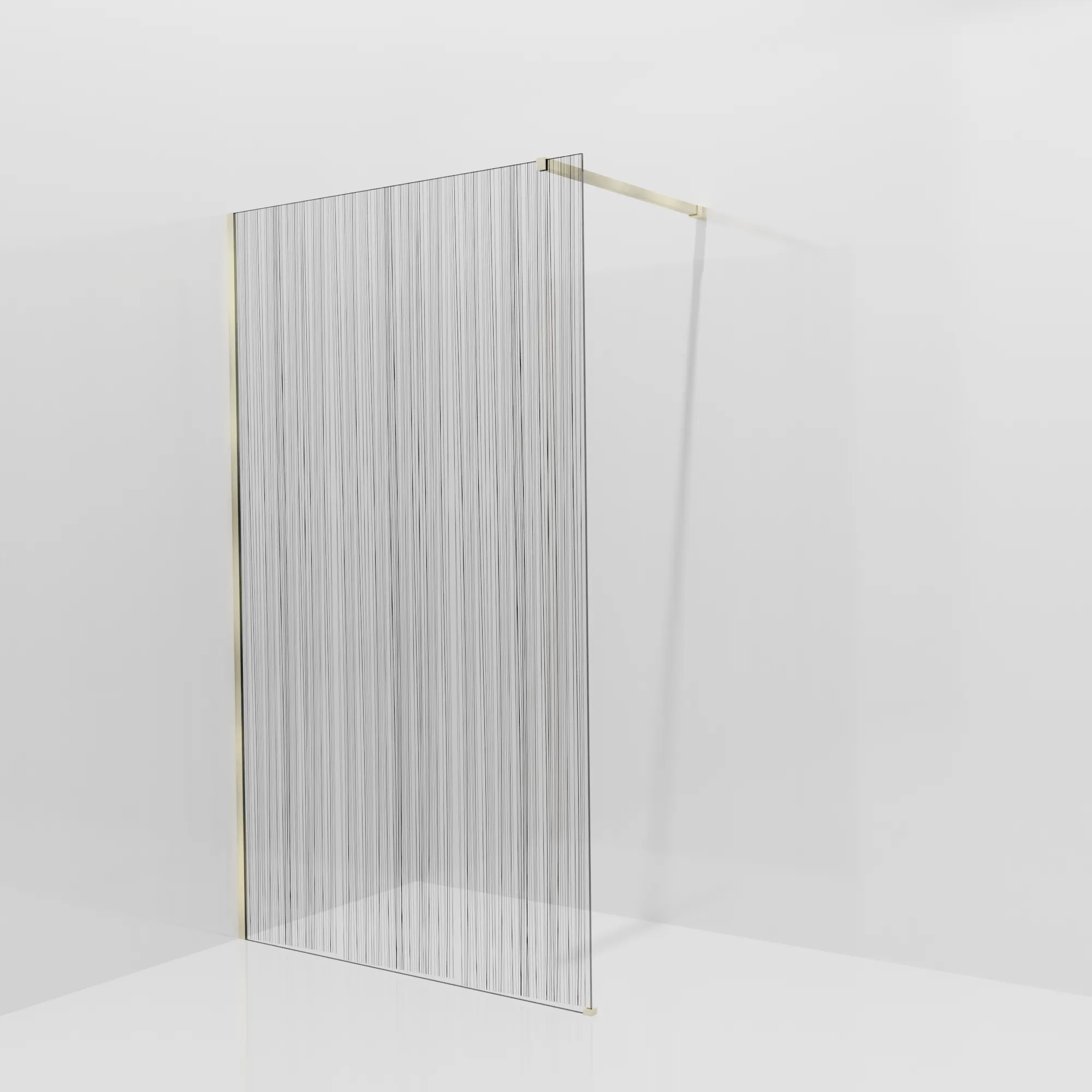 Balmani Modular douche à l'italienne: 120 x 200 cm, Mikado, Profil Brushed Champagne Gold
