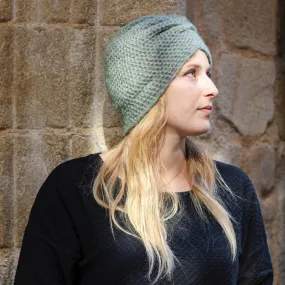 Bonnet en laine tricoté vert amande - Léa Clément - Scarpe
