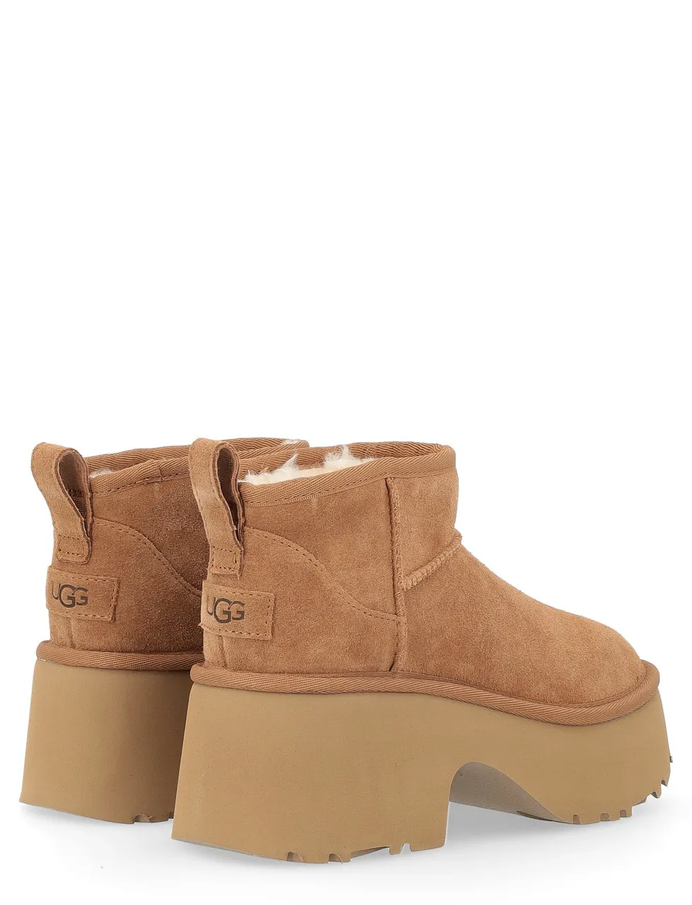 Bottes UGG Classic Ultra Mini New Heights en daim marron