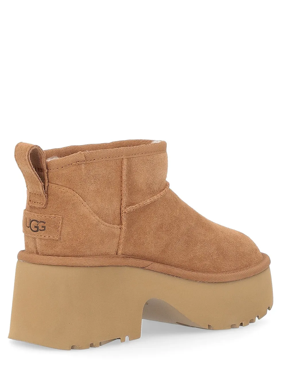 Bottes UGG Classic Ultra Mini New Heights en daim marron