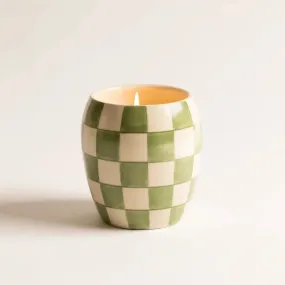 Bougie parfumée damier : fleur de cactus 