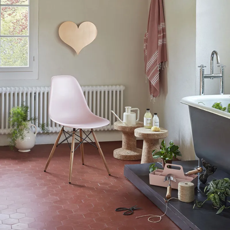 Chaise     EAMES PLASTIC CHAIR DSW érable nuance de jaune Gris clair RE           VITRA