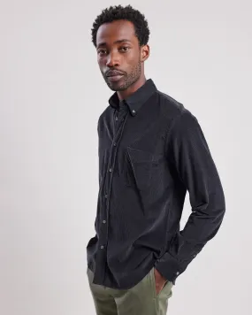 Chemise Homme en velours ctelé Bleu Nuit Pitt