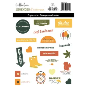 Chipboards Legendes D'Automne Pochettes