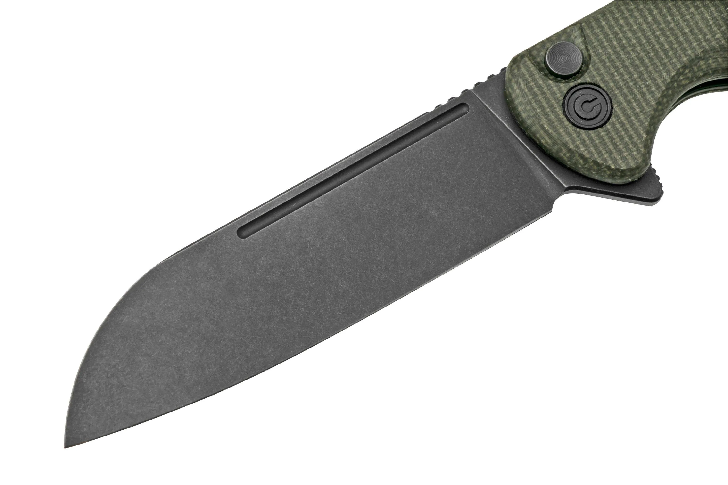 Civivi Chevalier C20022-2 Blackwashed, Dark Green Micarta couteau de poche