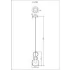 Clarity Suspension Luminaires Globo Lighting Noir, 1 lumière