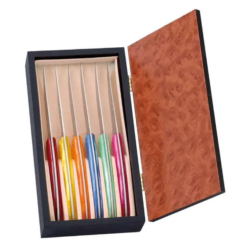 Coffret 6 couteaux de table ivoire Le Thiers par Néron 