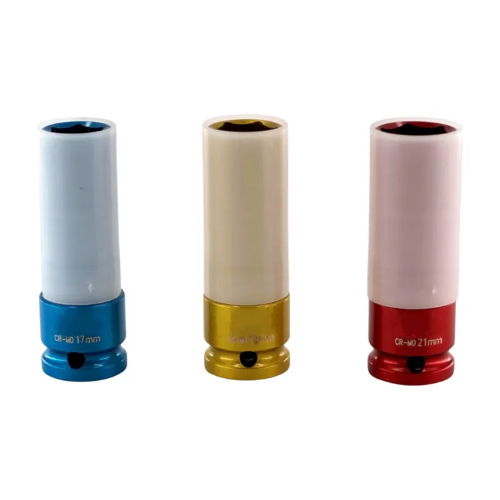 Coffret de douilles longues à chocs 1/2″ pour Jantes Alu – 17-19-21 mm – 3 pcs