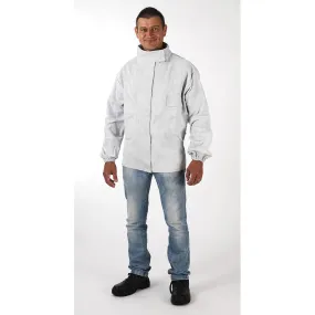 COVERGUARD - Pack de 10 Vestes de soudeur blanches en cuir croûte de vachette