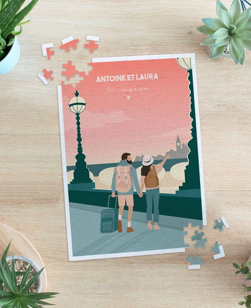 Customized Travel Puzzle Duo