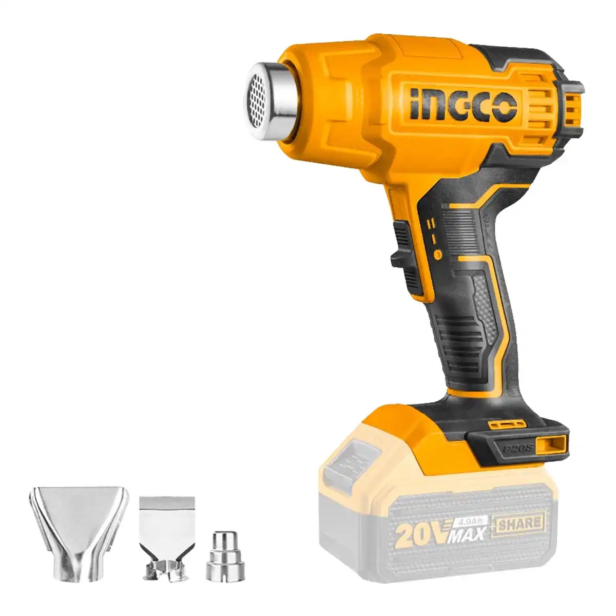 Decapeur thermique ingco 3acc 20v 
