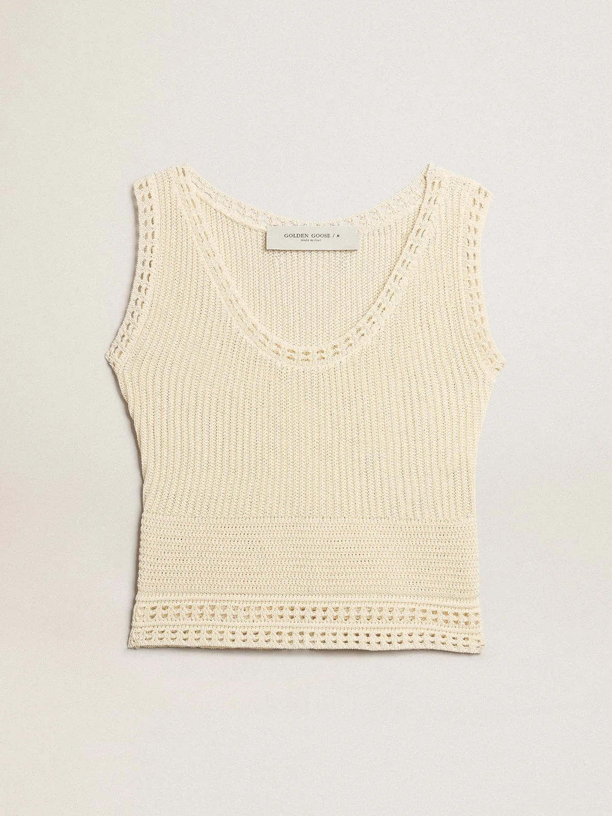 Gilet pour femme couleur écrue 