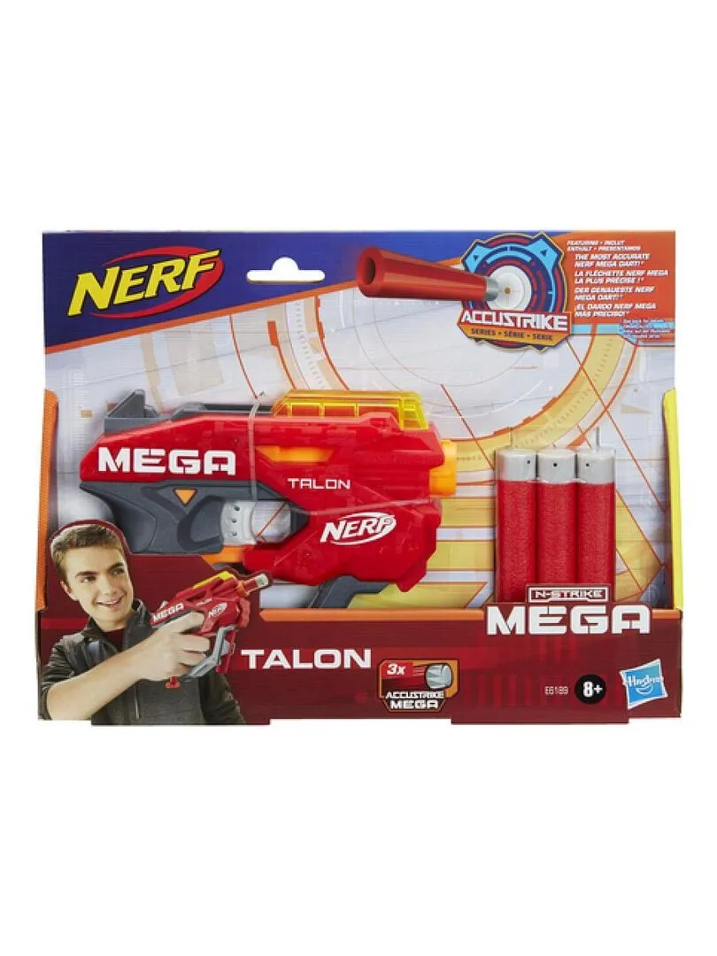 Hasbro Nerf Mega Talon with Official Nerf Mega Accustrike Darts - N/A