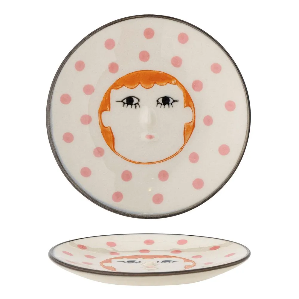 Jaya plate, orange, stoneware