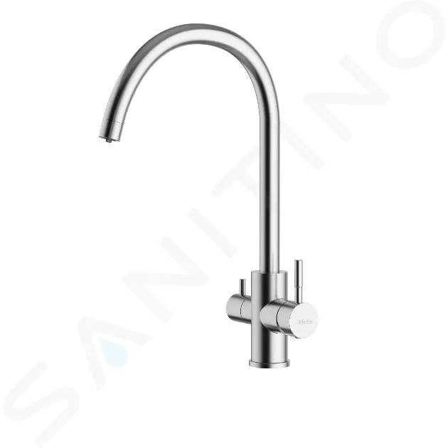 kielle Wimeo - Mitigeur d’évier avec filtration, inox brossé 10525SFI35