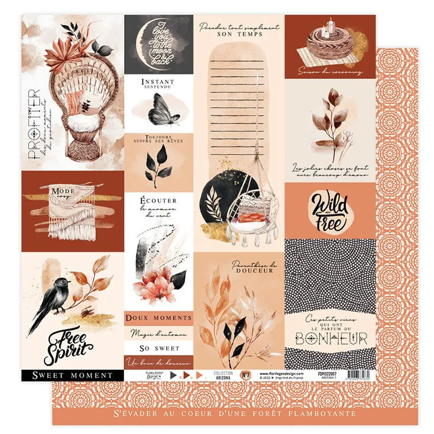 Kit Papier Imprimé Florilèges Design Arizona
