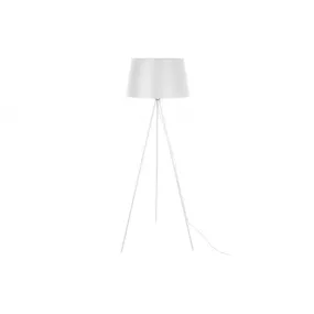 Lampadaire trépied métal blanc  - H155cm