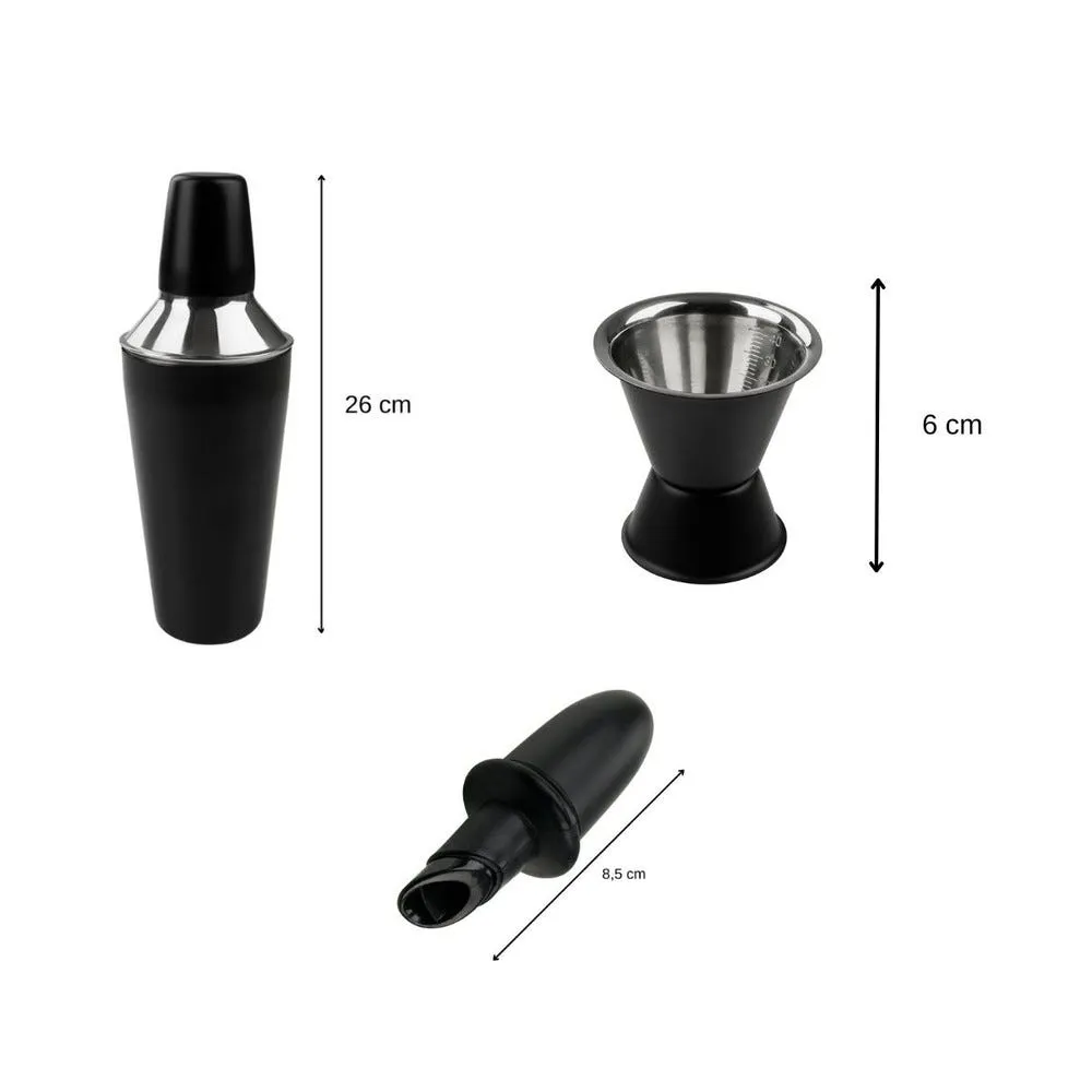 Lot de 3 accessoires à cocktail fackelmann spectre
