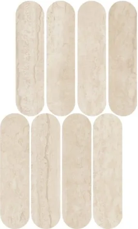 Marazzi Travertino Mosaïque Navona Ovale Lux 20x36,5 cm M9PJ 