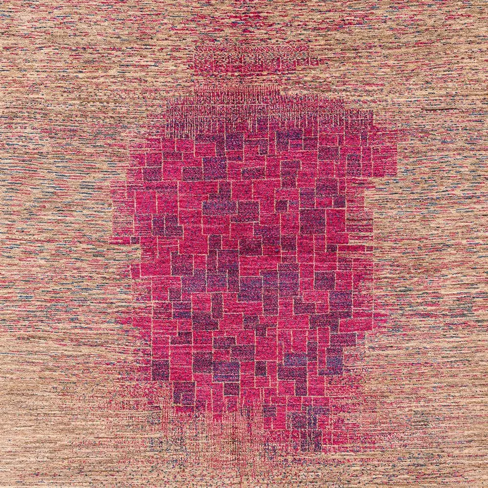 Molten tiles emerge from versicoloured abrash
