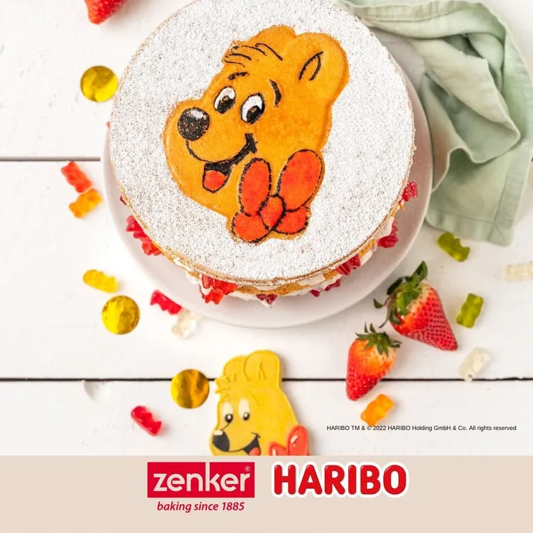 Moule à manqué à charnière 18 cm avec emporte-pièce Zenker Haribo | Fackelmann France