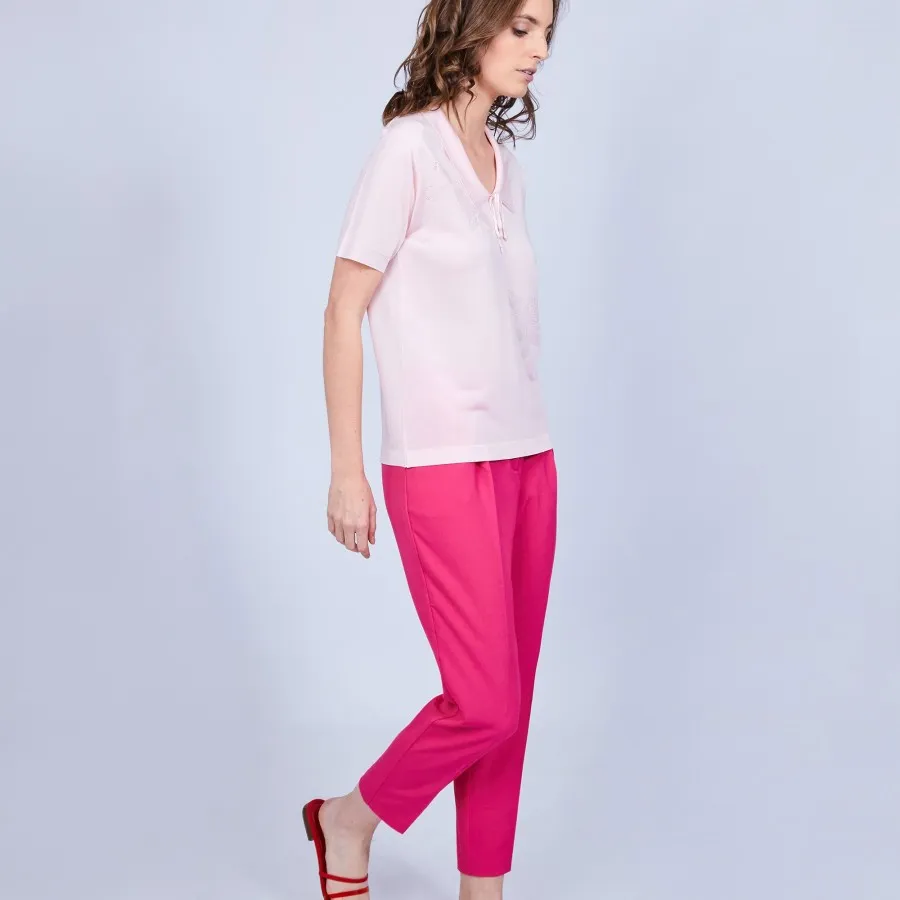 Mélissa Short Sleeve Polo Shirt by Fil Lumière