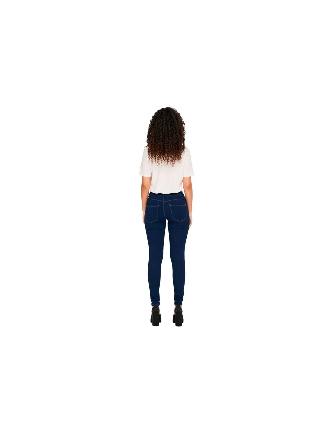 Pantalon Only rain Reg Skinny Medium Blue Denim Femme