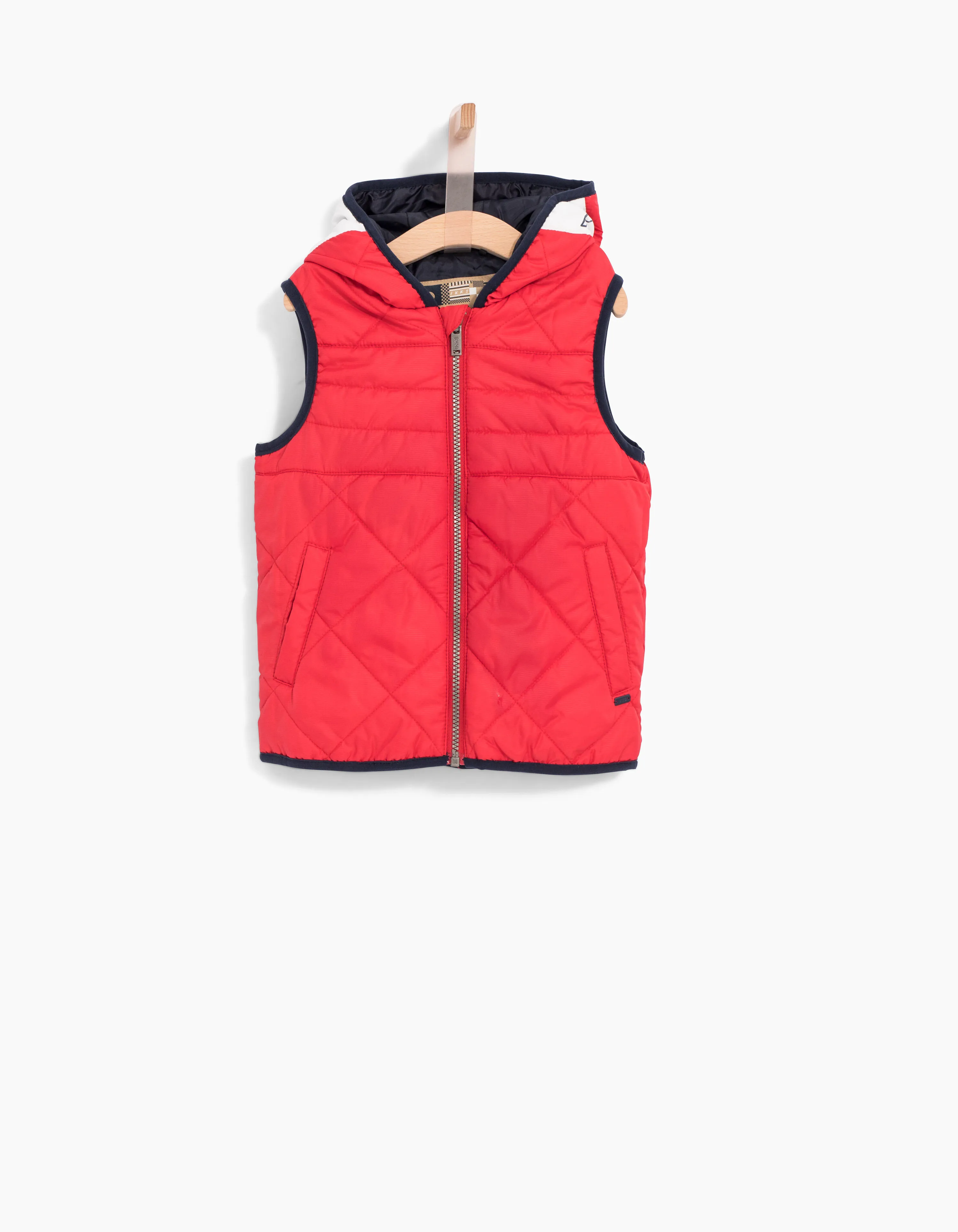 Parka 2 en 1 marine et doudoune rouge garçon