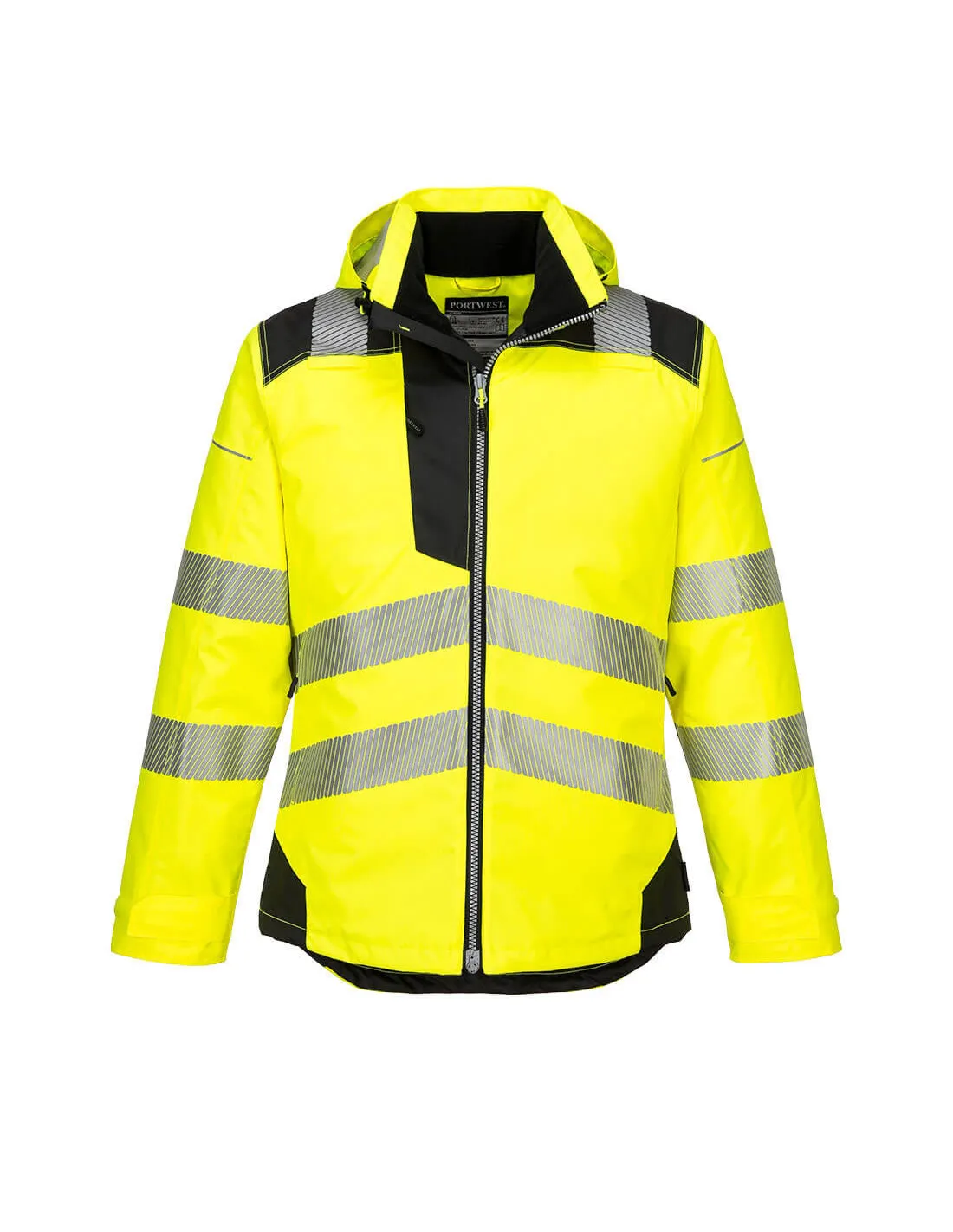Parka HV PW3 couleur : Jaune/Noir taille 5XL - PORTWEST - - T400YBR5XLPORTWEST