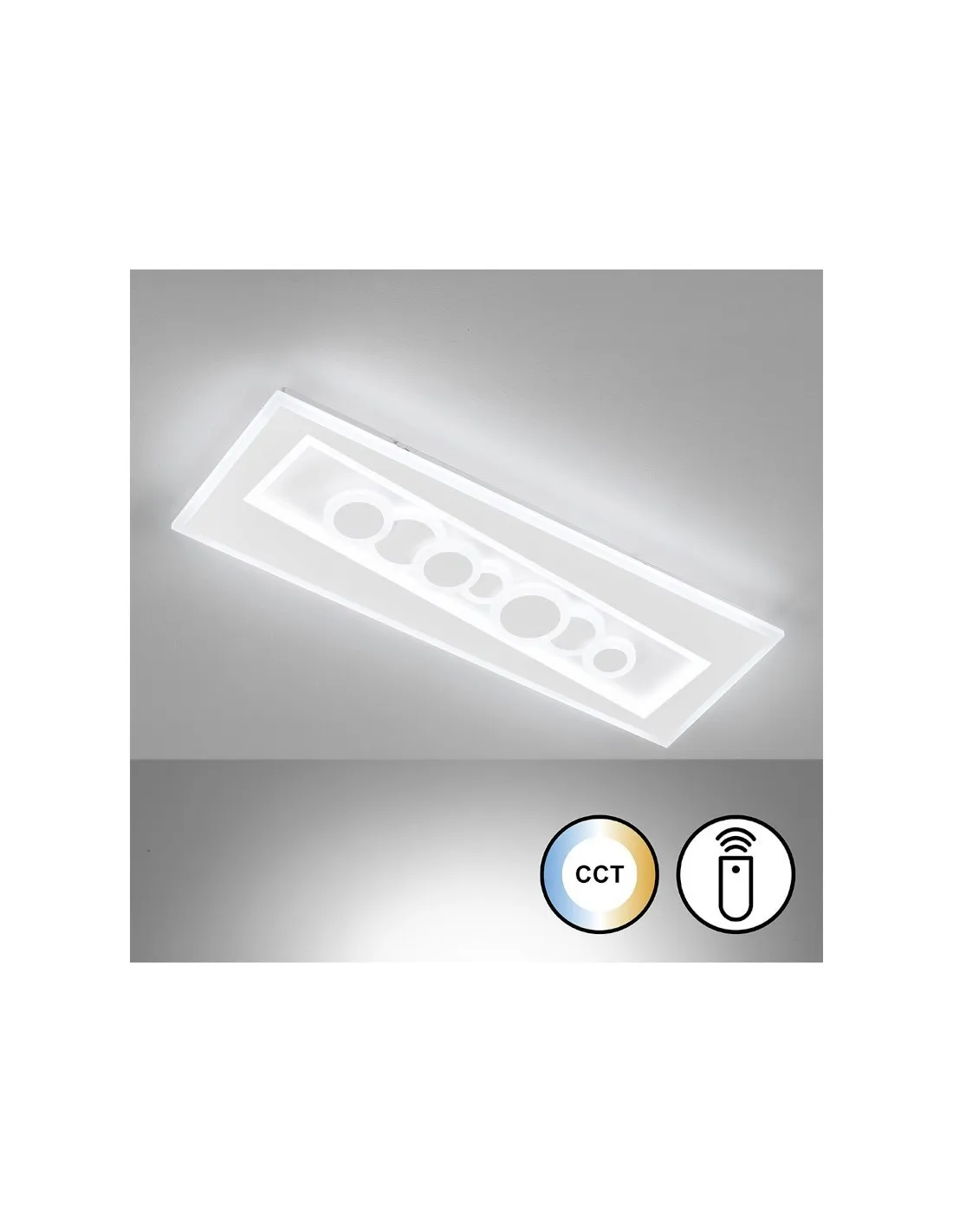 Plafonnier/applique Led variateur et CCT PM blanc - Fisher & Honsel - Ratio