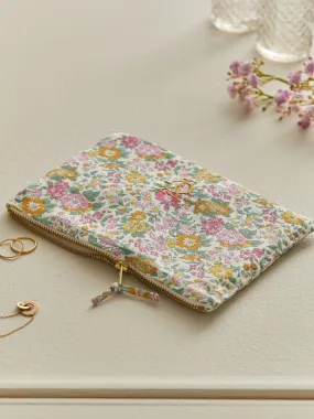 Embroidered Liberty Fabric Clutch - Charity Sale