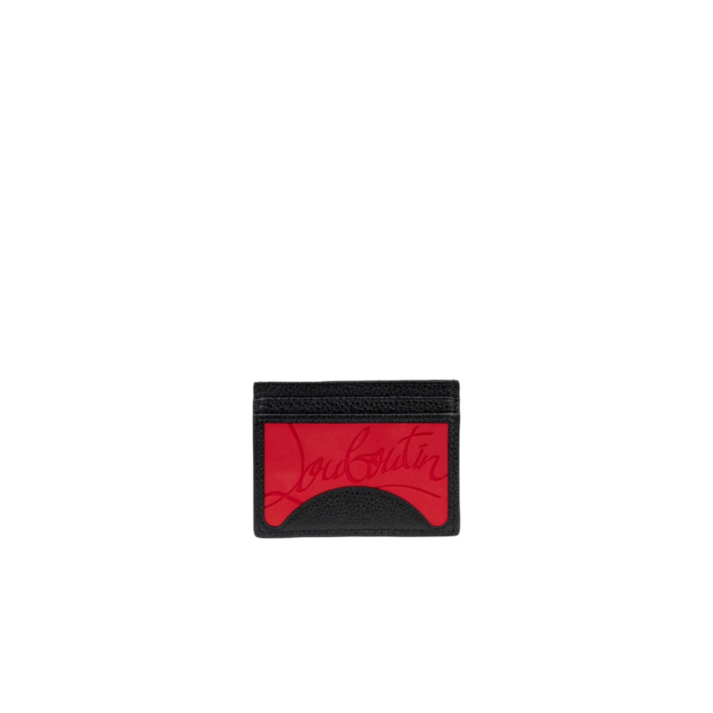 Red calf leather card holder.