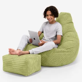 Pouf Gamer pour Enfant 6-14 ans - Ctelé Vert Acide