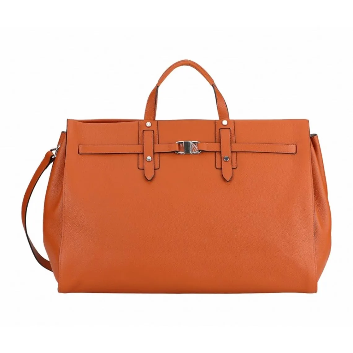48H Leather Cognac Travel Bag - 3 Suisses