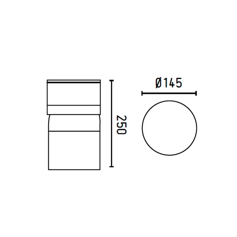 SETE Balise à LED anthracite 6 W blanc chaud