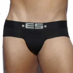 Black Basic Modal Push Up Brief - ES Collection: Buy men's briefs and underwear online.
