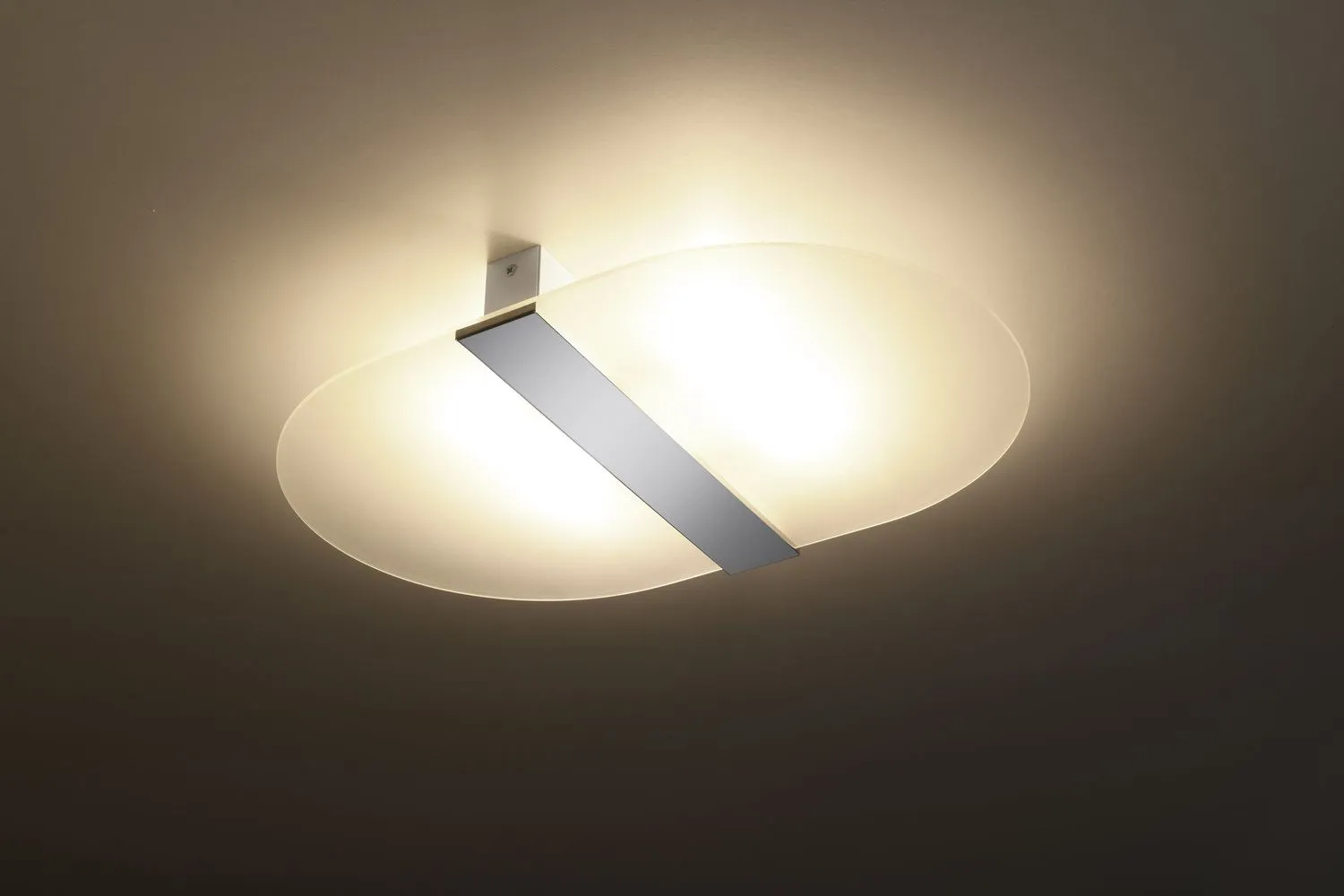 SOLLUX SL.1005 Plafonnier blanc, chromé SALIA