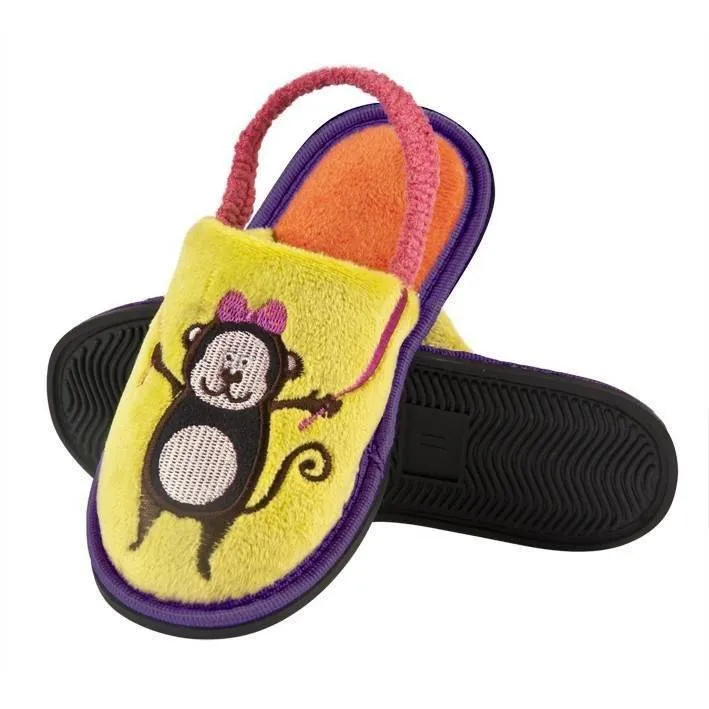 SOXO kids' colorful slippers with elastic monkey