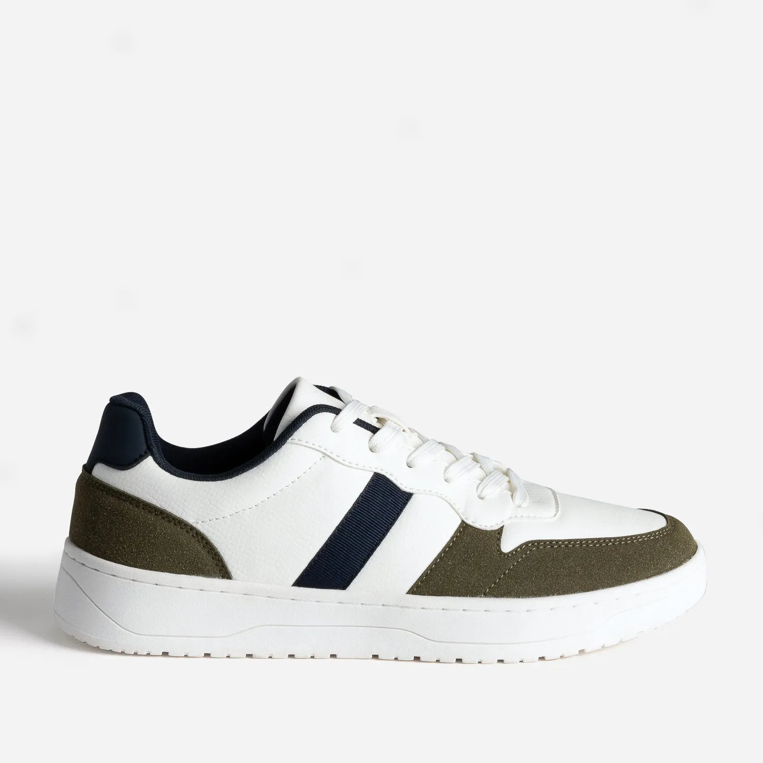 Tennis blanche, kaki et marine - Baskets / Tennis Homme | ERAM