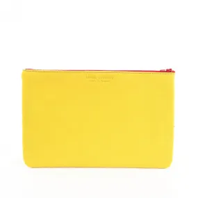 Yellow Leather Simple Wallet by Bandit Manchot