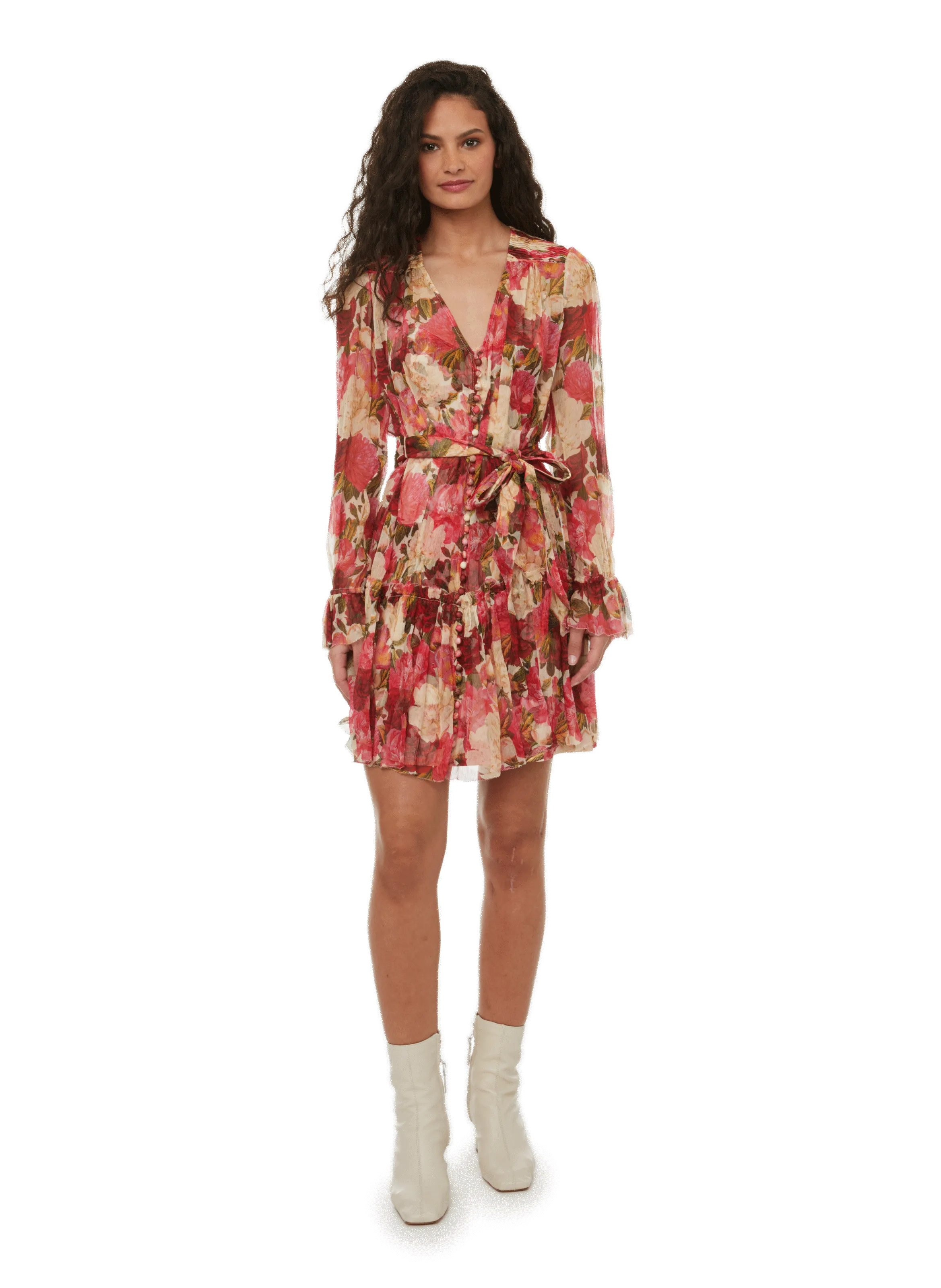 ZIMMERMANN  Robe courte en soie - Multicolore