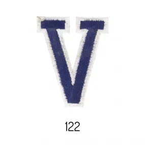 Écusson Lettres Bâtons V Bleu